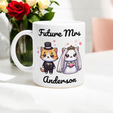 Custom Future Mrs with Kawaii Cats Couple