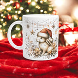 Magical Bunny Mug | Ceramic 11oz with Winter Hat & Enchanting Design