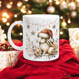 Magical Bunny Mug | Ceramic 11oz with Winter Hat & Enchanting Design