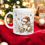 Magical Bunny Mug | Ceramic 11oz with Winter Hat & Enchanting Design