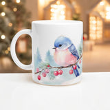 Blue Bird Winter Mug | Gentle Nature Vibes | Dishwasher & Microwave Safe