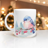 Blue Bird Winter Mug | Gentle Nature Vibes | Dishwasher & Microwave Safe