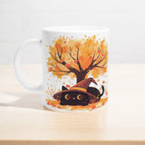 Enchanting Witch Cat Autumn Mug - 11oz Fall Gift