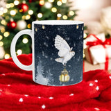 Cute Owl Lantern Mug | Adorable Flying Owl Design | Dishwasher & Microwave Safe