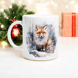 Winter Fox Mug | Cozy Snowy Forest Design | Dishwasher & Microwave Safe