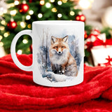 Winter Fox Mug | Cozy Snowy Forest Design | Dishwasher & Microwave Safe